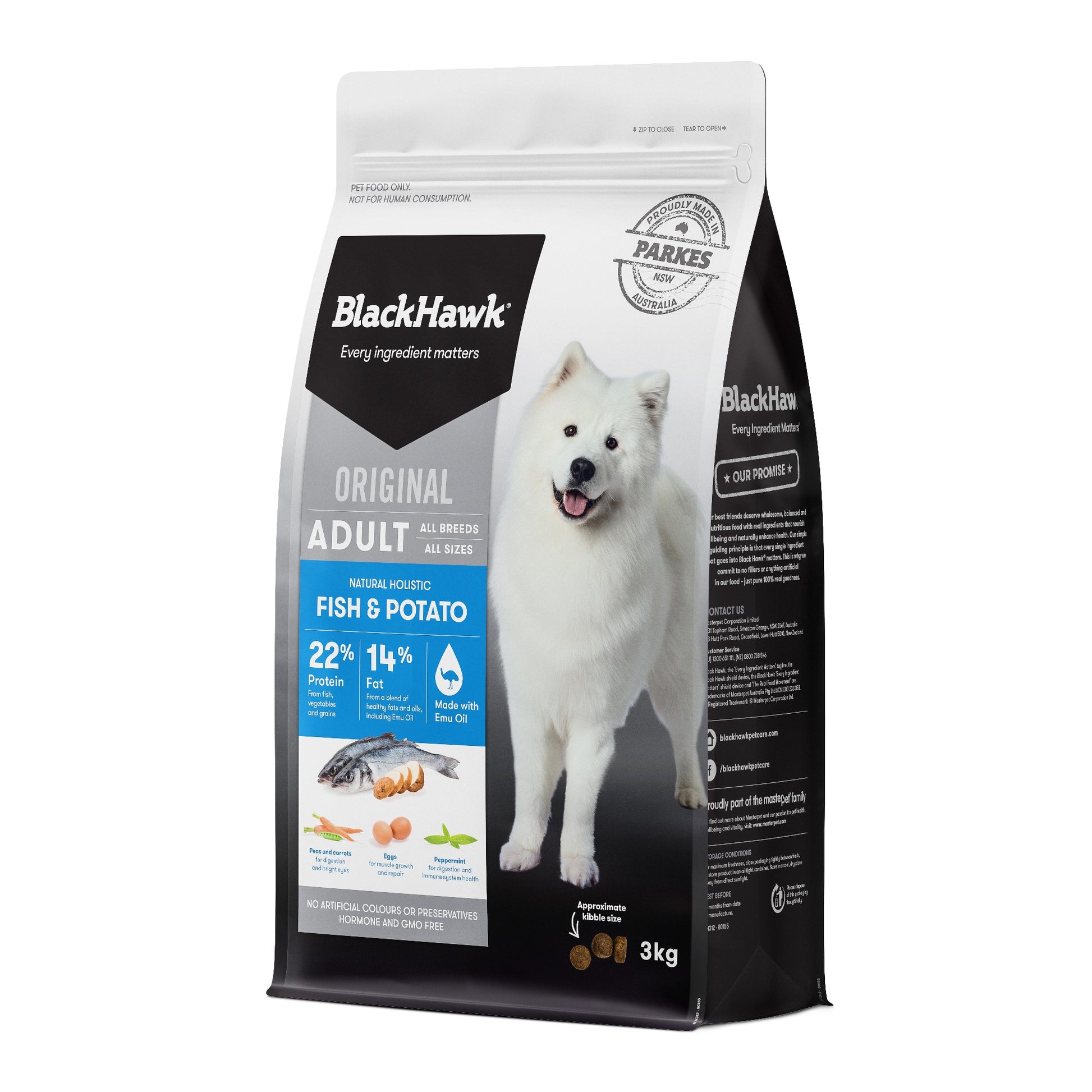 Blackhawk Dog Fish & Potato [sz:3kg]
