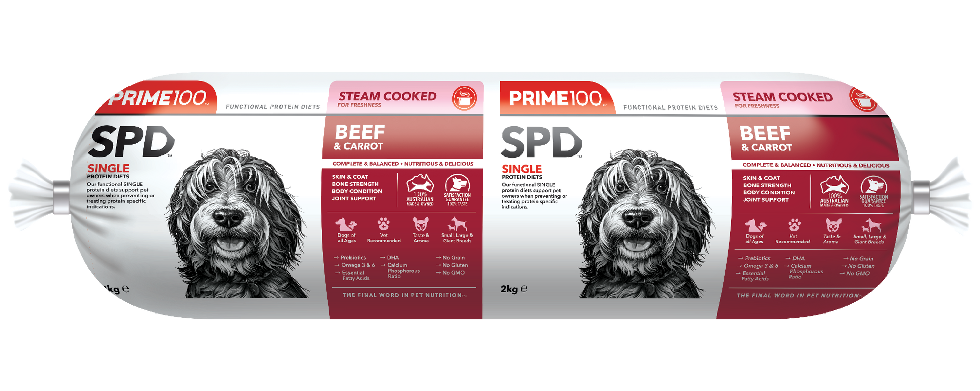 Prime100 Beef & Carrot 2kg