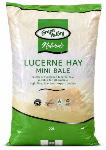 GREEN VALLEY NATURALS LUCERNE MINI BALE 22L