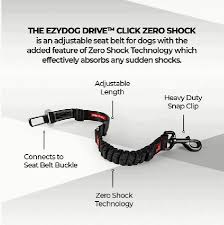 Ezydog Click Dog Seatbelt Attachment Zero Shock