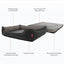 Ezydog Bed Ortho Smart [clr:charcoal Sz:small]