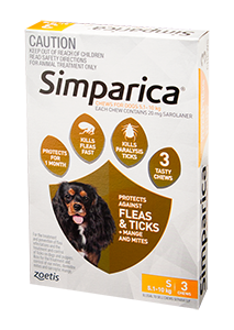Simparica  5.1-10kg [sz:3 Pack]
