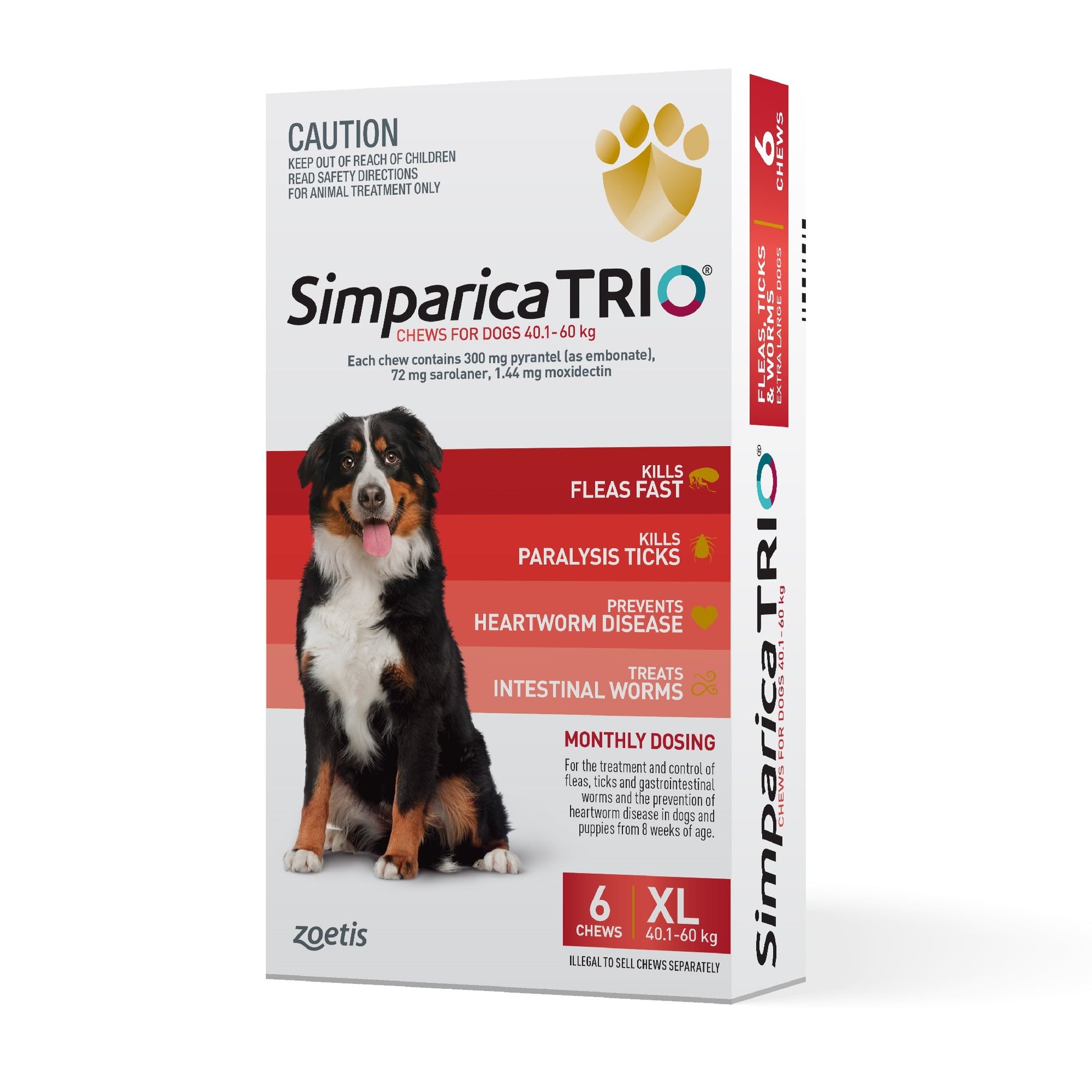 Simparica 40.1-60kg [sz:6 Pack]