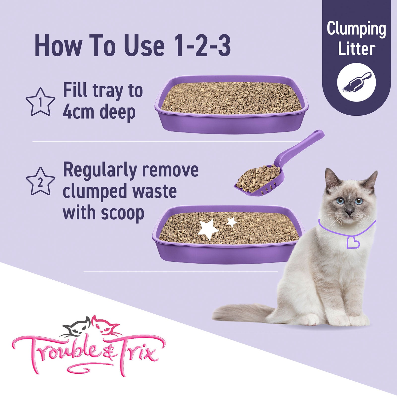 Trouble & Trix Lavender Clumping 15l