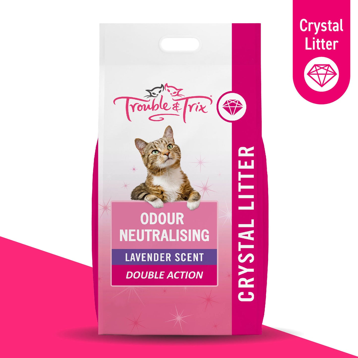 Trouble & Trix Lavender Crystal Litter 15l