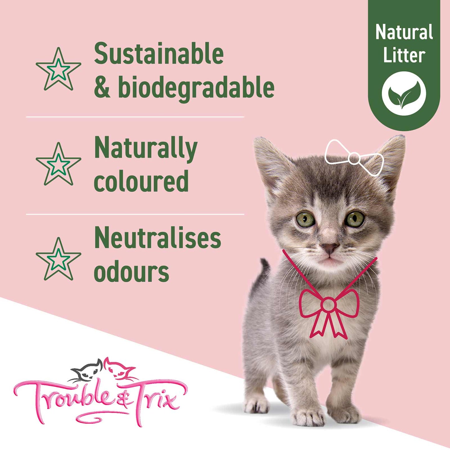 Trouble & Trix Cherry Blossom Natural Clumping 10l